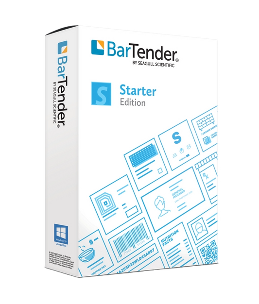 BARTENDER 2022 STRARTER: WORKSTATION LICENSE + UNLIMITED PRINTER ANNUAL SUBSCRIPTION (INCLUDES STANDARD MSA)
