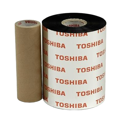 Ribbons Toshiba near edge wax, 106mm X 600M (4.17″ X 1968′) 5/CS
