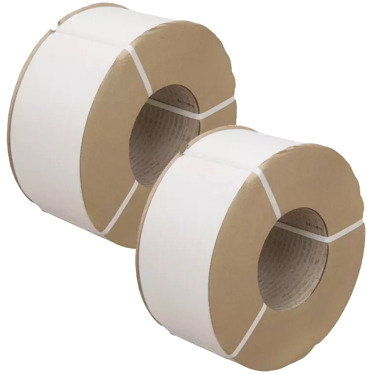 3/8” (8×8) WHITE POLYPROPYLENE STRAPPING ROLL