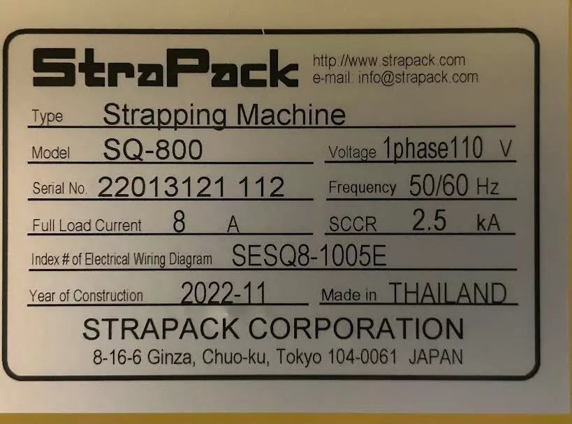 Strapack SQ-800  (3/8") 2022