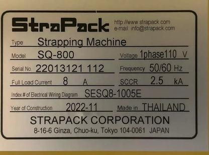 Strapack SQ-800  (3/8") 2022